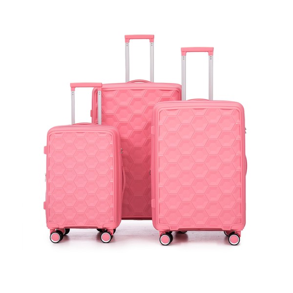 MOONMISS Luggage 3 Piece Set Suitcase, Lightweight TSA Lock Luggage