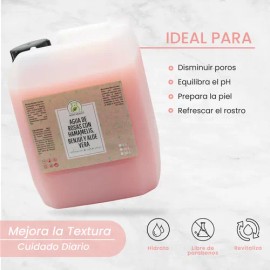 Agua De Rosas Con Hamamelis, Benjuí Y Áloe Vera 5 Litros