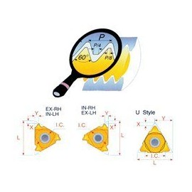 Carmex 16 ER 40UN External Unified Threading Insert - P25C - 5 Inserts.