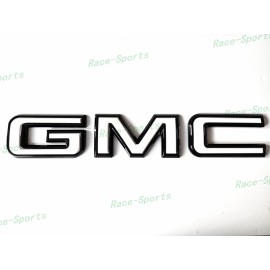 Auto GMC Rear Gloss Black White GMC Emblem GMC 2020+ Acadia 2022+ Terrain 2021+ Yukon XL