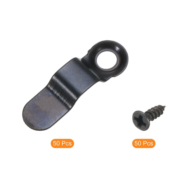 sourcing map 50Pcs Picture Frame Turn Button Length 23mm Width