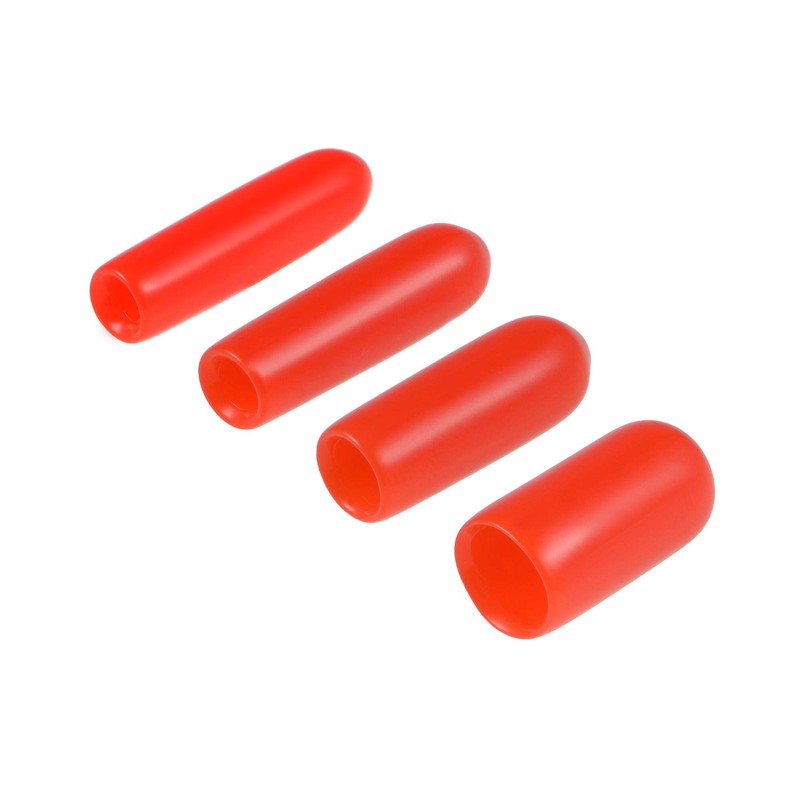 sourcing map 100pcs Round Rubber End Caps Protective Caps 2mm
