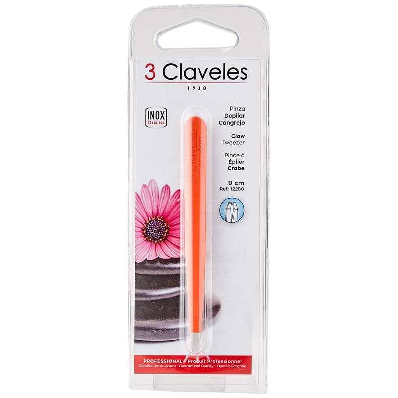 3 Claveles 12280 – Hair Removal Crab Claw Tip Tweezers