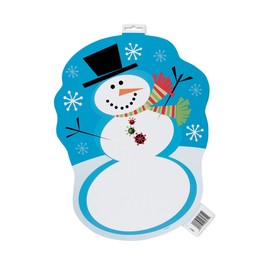 16.5" Paper Cutout Stellar Snowman Holiday Decoration