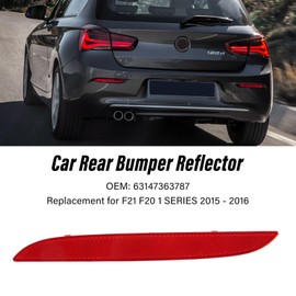 Aramox Rear Bumper Reflector 63147363787 Automobile Rear Bumper Left Reflective Strip Replacement for F21 F20