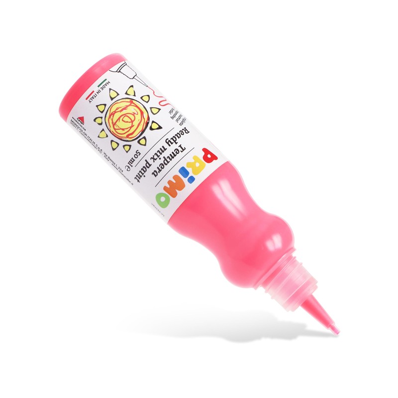 Primo Tempera Paint Bottle, 50ml, Fluorescent Pink