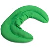 Neck Pillow with Stand-Up Collar, Frog Green, Heat Pad –