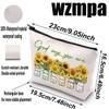 WZMPA Sunflower Makeup Bag Sunflower Inspirational Gift God Says You