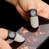 JOWILIN Gaming Finger Sleeves, 4 Pcs Silver Fibers Gaming Gloves