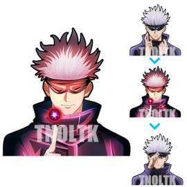 3D Motion Anime Car Decals Waterproof Stickers Anime Bumper Stickers for Car Automotive Laptop Window Skateboard Kids(J-12)