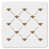 MAGJUCHE French Bee Trellis Stencil 6 Inches, Reusable Bee Stencil