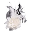 bath&bath Special Day Corsage with Feathers, Chest Accessory, 2-Way, Wedding,