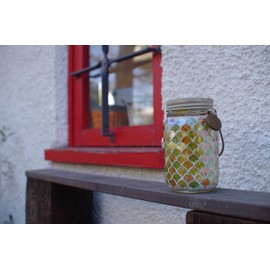 Kishima kisima etowaru LED Garden Light Solar Waterproof Mosaic Green, Orange, KL – 10354 