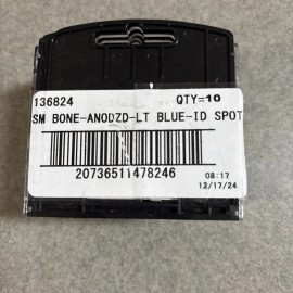 Quick Tag Engravable Pet I.D. Tag SM Bone  Lt Blue 136824 - 10 tags per box -New