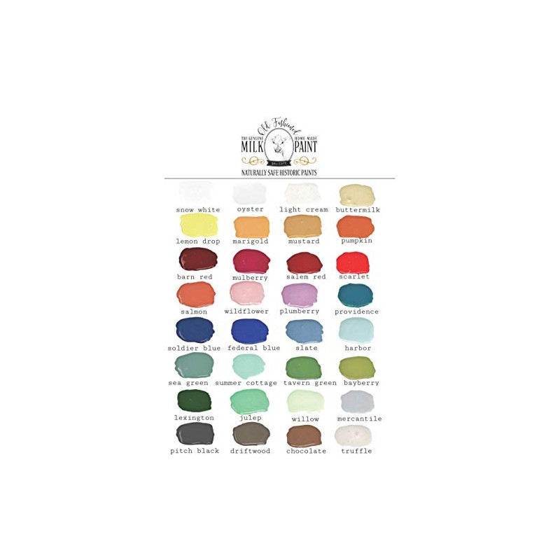 Old Fashioned Milk Paint Non-VOC Powder Paint (Quart, Pitch Black)