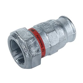 Gebo 01.150.01.04445 Malleable Cast Iron Pipe Clamp Connector 1 1/4 5/4 Inch Internal Thread x 44.5 mm Compression Fitting Pipe Connector Screw Connection