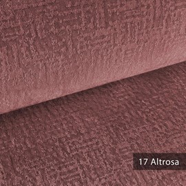 NOVELY® exquisit Venezia - Magnificent and Velvety Soft Furniture Fabric - Highly Flammable Upholstery Fabric in 3D Look - Easy Care Sold by the Metre 1 Running Metre (17 Dusky Pink)