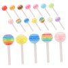 OHPHCALL 3D Lollipop Charms for Nail Art 50pcs Resin Nail