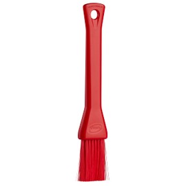 Vikan 555230 Pastry Brush, Red, Brushed, Colorful, Shedding, Durable, Heat Resistant, Chemical Resistant, Ergonomic Design, Easy to Use, Perfect for Delicate Application and Cleaning