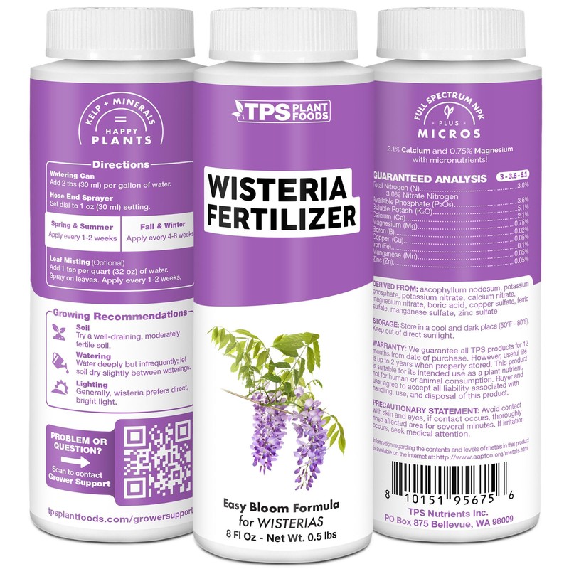 Wisteria Fertilizer – Liquid Plant Food for More Blooms, Stronger