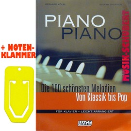 Piano Piano mit praktischer Notenklammer. Die 100 schönsten Melodien von Klassik bis Pop für Klavier leicht arrangiert. von Stefan Thurner Gerhard Kölbl (Taschenbuch - 2008) (Noten/Sheetmusic)