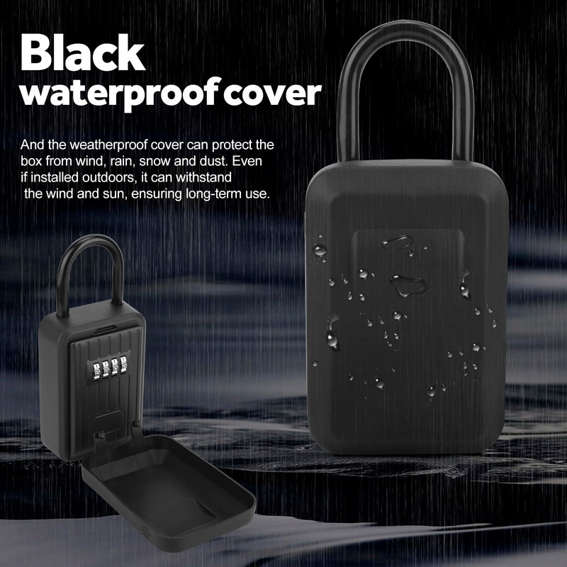 Miawtro Key Safe, Keysafe Wall Mounted Outside Waterproof with Removable