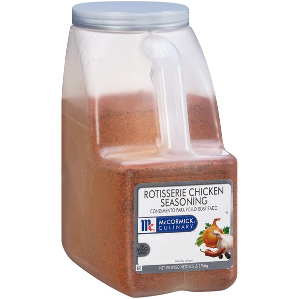 McCormick Culinary Rotisserie Chicken Seasoning, 6.5 lb - One 6.5 Pound Container of Rotisserie Chicken Seasoning Rub for Poultry Dishes, Best for Restaurant Use