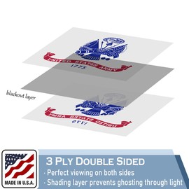 KEYCA Army US Military Flag 5x8 FT 100% Made in The USA-Heavy Duty Vibrant colors Double Sided White Army Flag with 3 Brass Grommets for Home/Company/Indoor Outdoor Decoration