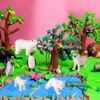 JOKFEICE Polar Animals Figurines 15 pcs Realistic Animal Figrues Plastic
