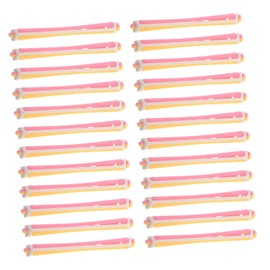 TOVINANNA 24pcs Flexible Hair Curling Rollers for Women Lightweight Portable Perm Rods for Travel Home Use Durable Plastic Hair Curlers for Styling and Wavy Hairdressing Tools
