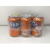 European Fanta Orange Soda 6-Pack of Cans 6 x 330
