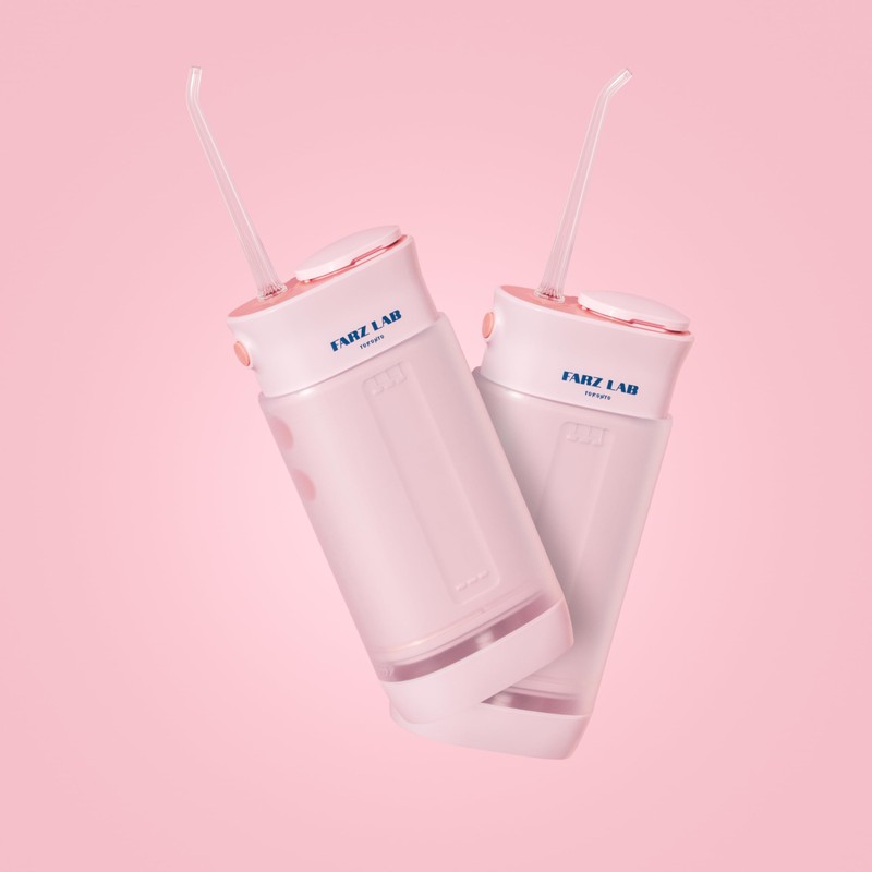 Water Flosser [Pink Mini Cordless Portable Travel] Water Teeth Cleaner