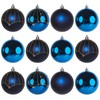 Navy Blue Christmas Baubles Tree Xmas Decorations - Large 8cm