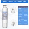 MIWF6200 Water Filter Compatible with Midea MRS26D5AST MF-2008-R2, Insignia NS-WF26SS0-1,