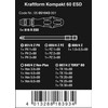 Wera 05051043001 Tool Set, Kraftform Kompakt 60, ESD Antistatic Protection,