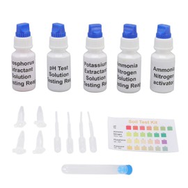 Soil Phosphorus Test Kit Soil Test Liquid Solution PH Nitrogen Phosphorus Potassium Measuring Universal Soil Test Kit for Agriculture Gardening Lawn Soil Testing PH Test Solution