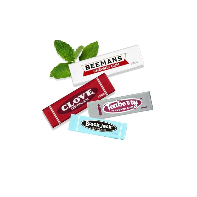 Beemanz, BlackJack, Clove, Teaberrys Chewing Gum Variety Pack - 4