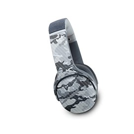 MightySkins Carbon Fiber Skin Compatible with Skullcandy Crusher Evo Wireless - Gray Camouflage | Protective, Durable Textured Carbon Fiber Finish | Easy to Apply