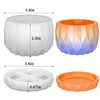 Wehous Silicone Planter Mold Set Diamond Shape Bowl Container Silicone