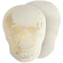 Primitives by Kathy Shaped Skull Decorative Throw Pillow