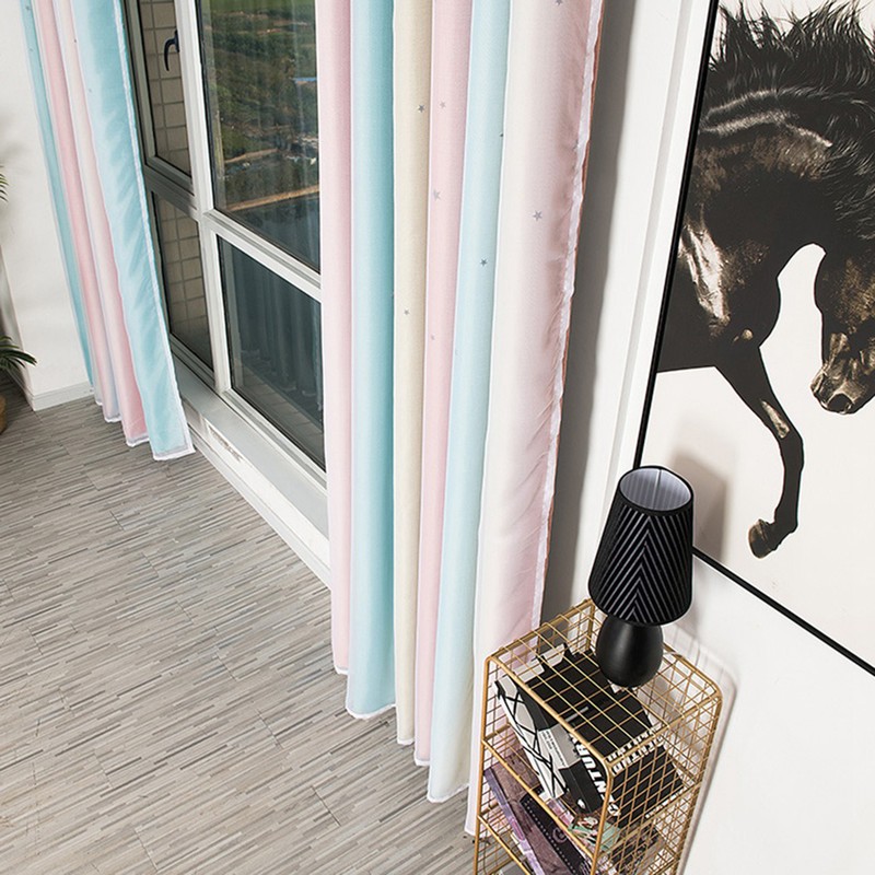 Double Layer Hollow living Room Dedroom Polyester Window Shading Drape