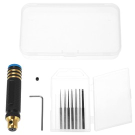 QWORK Model Scriber Resin Carved Scribe Line Scribing Tool, Chisel Set with Tungsten Steel Blades - 7 Sizes (0.1 to 2.0 mm), for Scale Model, Carving Cutting