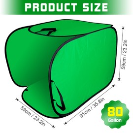 2 Pcs Leaf Collector,80 Gallon Lawn and Leaf Bags Collapsible Trash Can Pop Up Garden Bag Yard Waste Bags Reusable Yard Bags for Leaves Lawn Trash