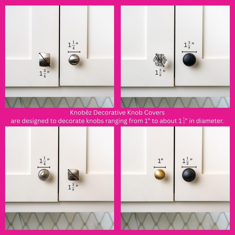 Knobēz: Decorative Knob Covers - Strawberry - 12pk - Stretch