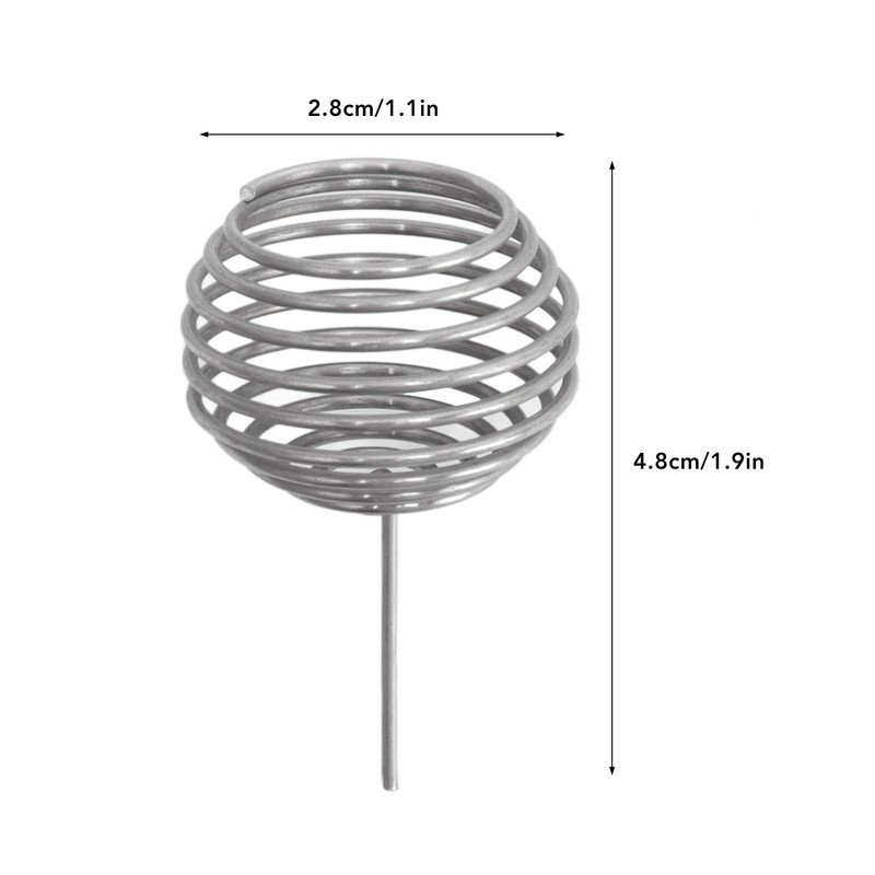 100pcs Fertilizer Mesh Basket Stainless Steel Garden Nutrition Cups Small