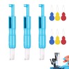 3 Pieces Sewing Machine Needle Threader, Automatic Threader, Fixed Needle