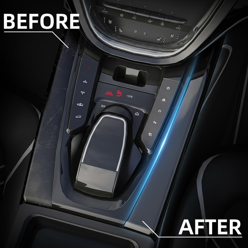 Lypumso Gloss Black Vinyl Wrap for Chrome Delete, 4 Inch