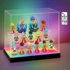 Leiruosi Clear Acrylic Display Case with LED Light, 3/4/5 Tier
