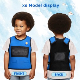 TOPARCHERY Weighted Vest for Kids with Sensory Needs - Compression Vest for Children with SDP, ADHD, ADD, Sensory Overload - Kids Weighted Vest Includes Removable Weights