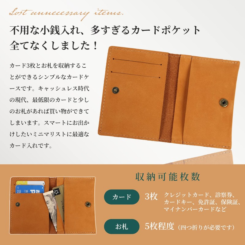 Kameto Bag Manufacturing Men's Credit Card Case, Genuine Leather, Card